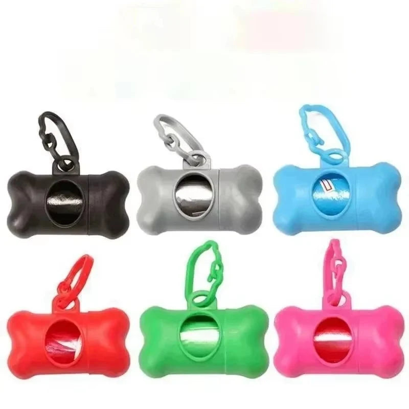 1/3pc Bone Shaped Bag Dispenser Disposable Pet Dog Waste Bag Holder Plastic Garbage Bag Case Carrier Disposal Poop Bag Dispenser Oasis Select