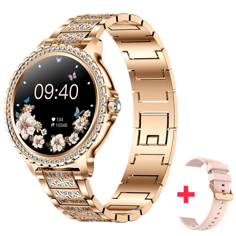 2025 New Blue Tooth Call Woman Smart Watch Man Sports Fitness Bracelet Waterproof Body Temperature Smartwatch For Android IOS Oasis Select GD3MCU A PIS