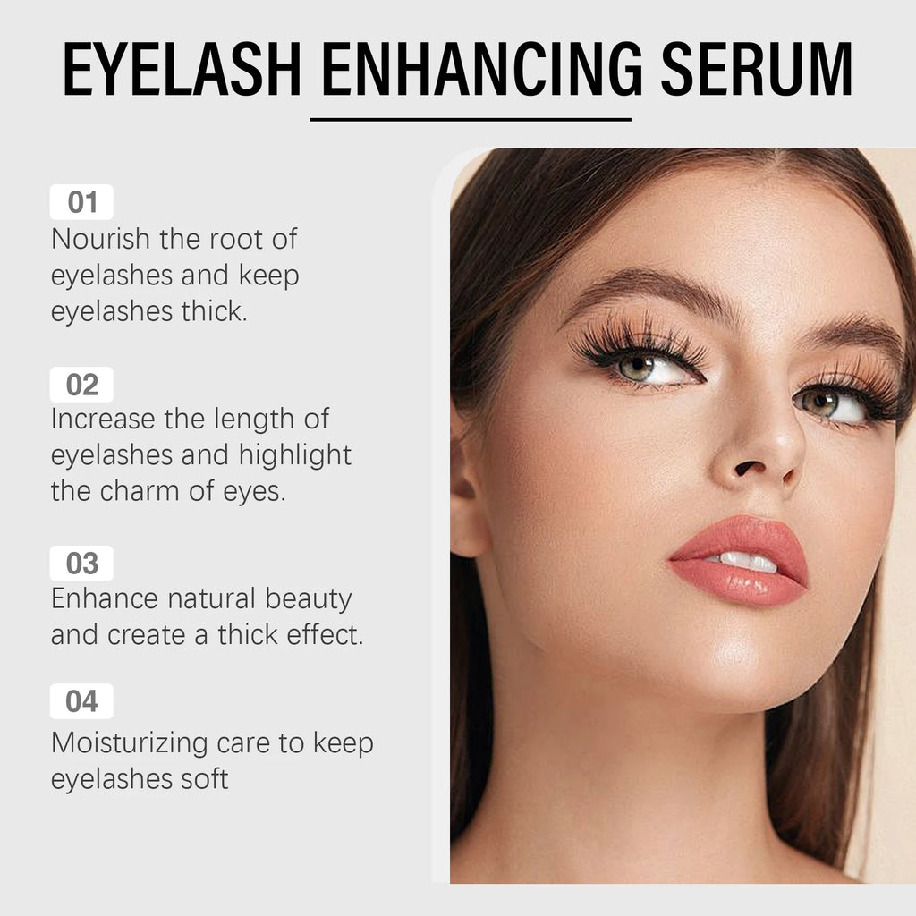 Eyelash Enhancing Serum Growth Treatment Natural Curl Lengthening Fuller Thicker Nourishing Repair Eyebrow Lashes Longer Essence Oasis Select