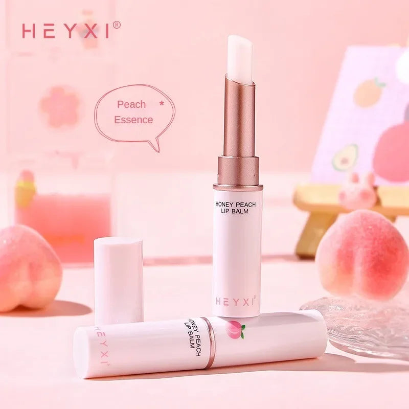 Honey Peach Lip Balm Color Change Lipstick Lips Plumper Moisturizing Hydrating Nourishing Lips Skin Care Oasis Select