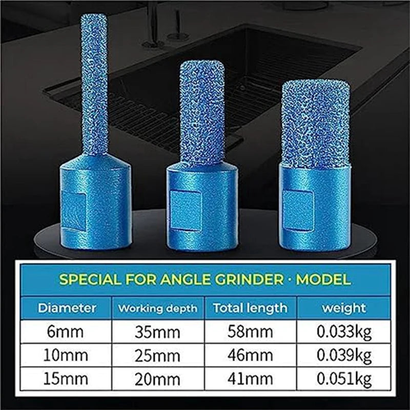 1 Piece High Hardness Wear-Resistant Marble Slotting And Trimming B Diameter 15Mm Oasis Select