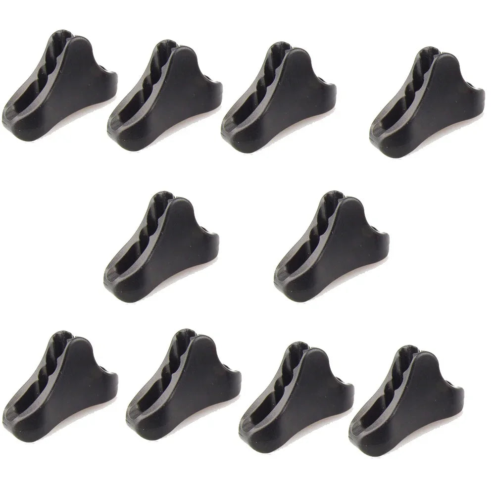 10pc Camping Tent Fastener Wind Rope Buckle Triangle Fastener Cord Stopper Tool Oasis Select