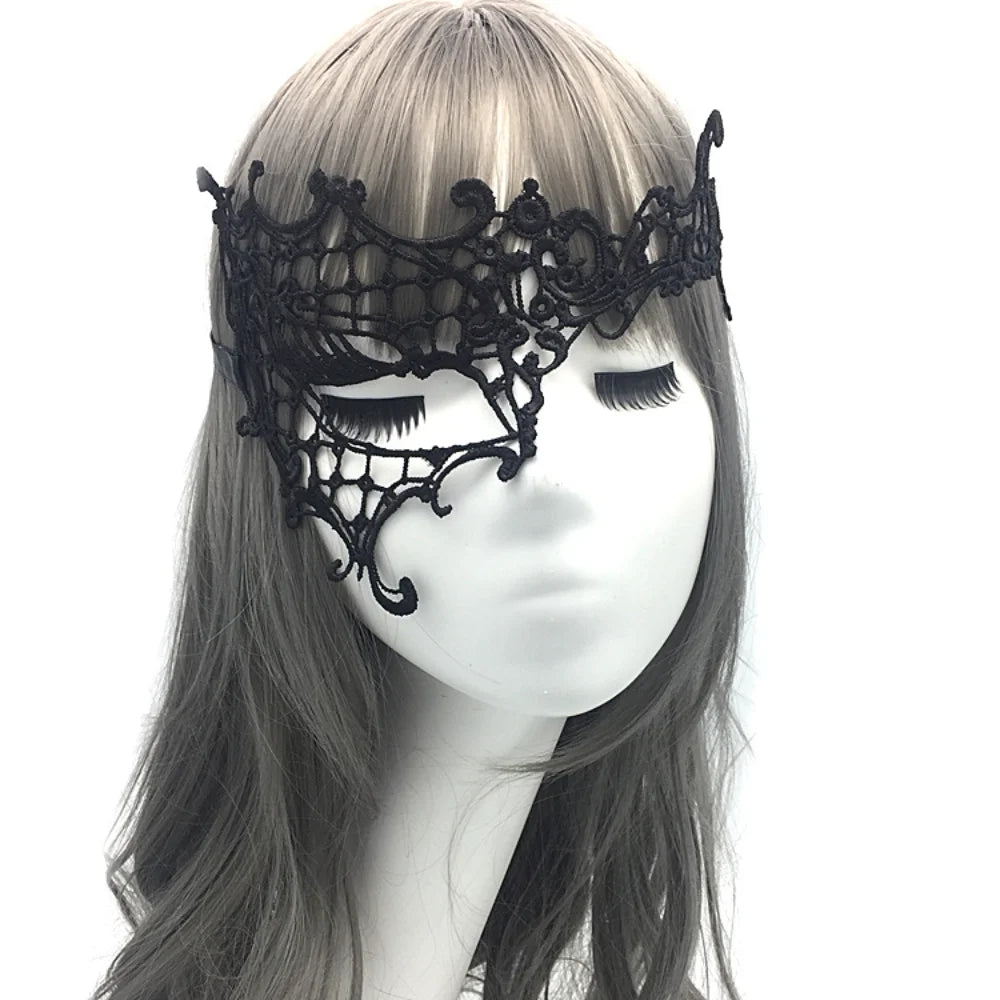 2pcs Elegant Black Lace Masquerade Mask Set for Couples Perfect for Venetian Party, Mardi Gras, and Halloween Celebrations Oasis Select