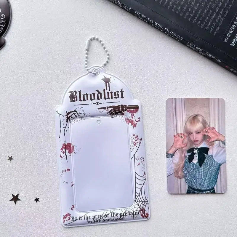 Idol Photo Card Holder Transparent Display Case for Star Chaser Campus Meal Card Storage Pendant Accessory Oasis Select A10