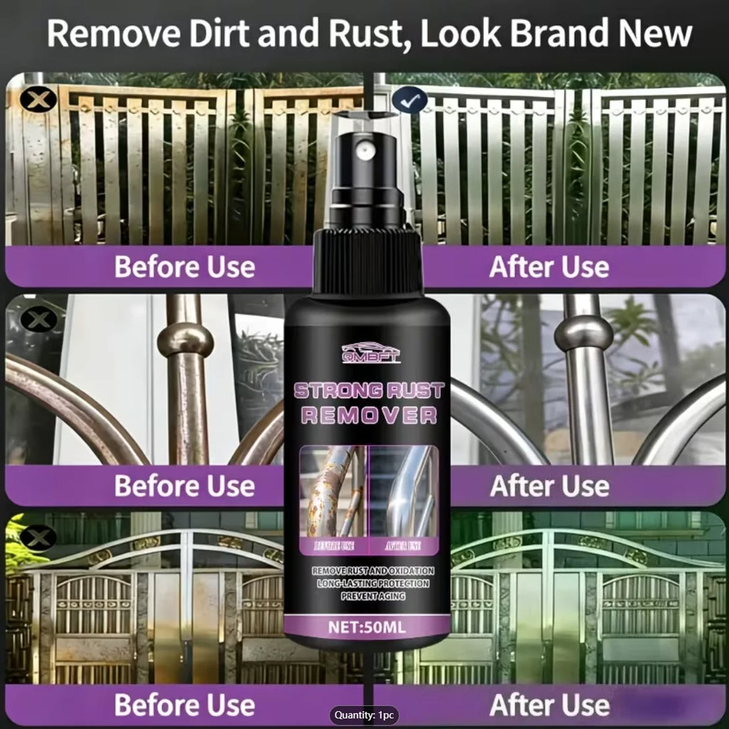 Rust Remover - Anti-rust renovation spray for metal parts. Portable size, quickly removes rust, oxidation and blackening. Effect Oasis Select