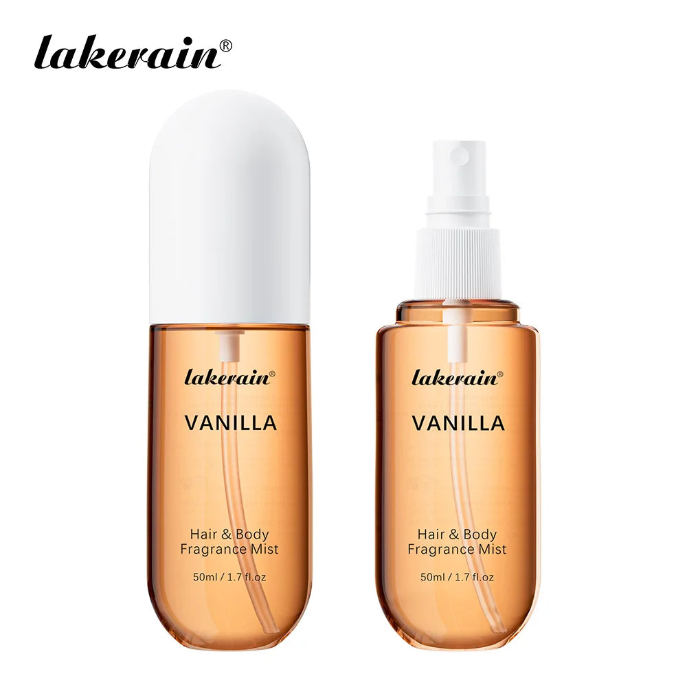 2 Pcs Vanilla Rose Fragrance Spray Hair & Body Fragrance Mist Fresh Long Lasting Fragrance Perfume Travel Size Freshener Spray Oasis Select 2pcs Vanilla