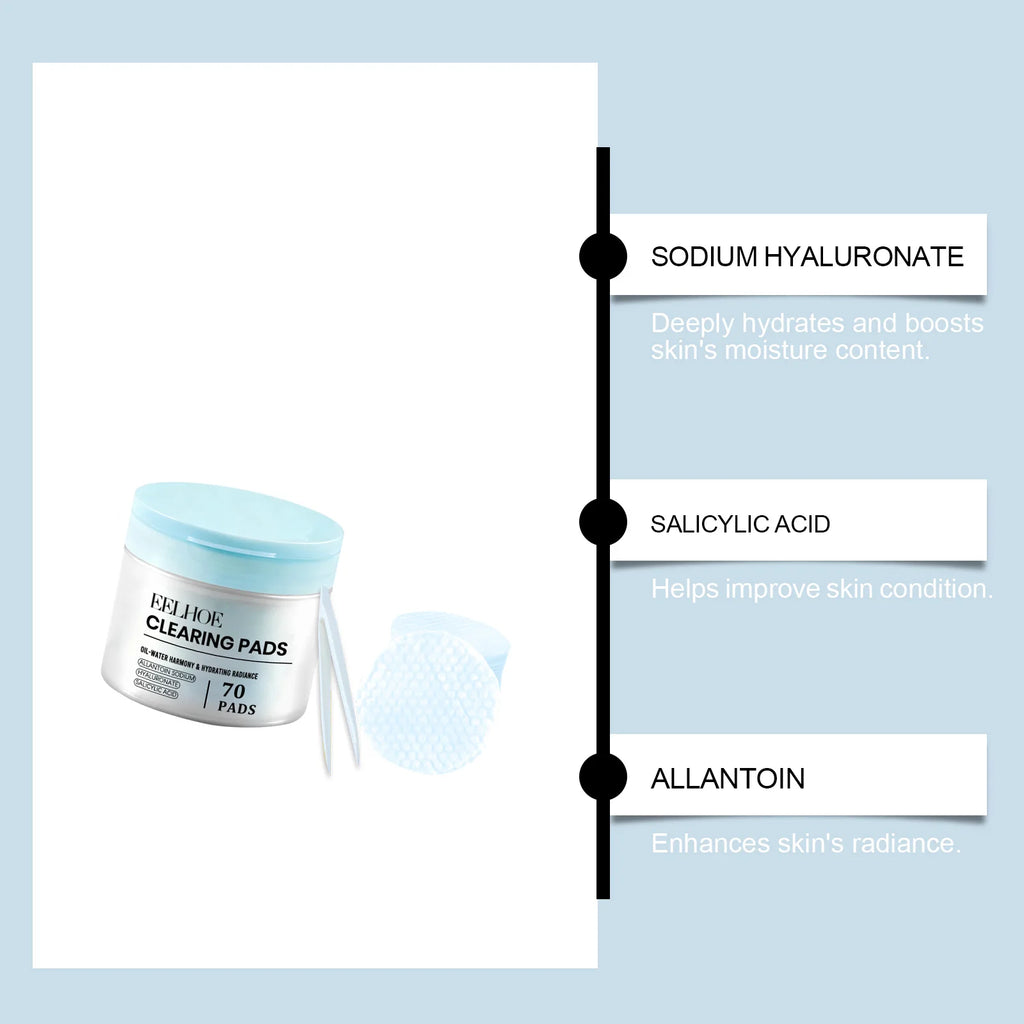 Salicylic Acid Cotton Pads Exfoliating Pore Cleansing Soothing Oil Control Acne Treatment Facial Daily Toner Pads with Tweezers Oasis Select