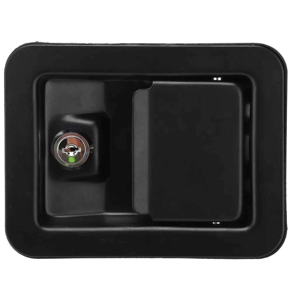 141*109mm Generator Panel Lock with Keys 4-Corner Mounting Square Panel Lock Black Stainless Steel Silent Unit Lock Oasis Select