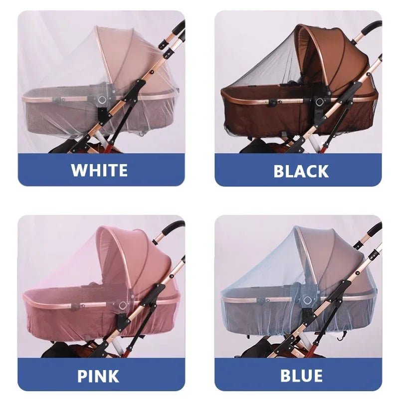 Mosquito Net For Baby Stroller Summer Pram Insect Shield Net Infants Pushchair Cart Safe Protection Mesh Pram Accessories Oasis Select