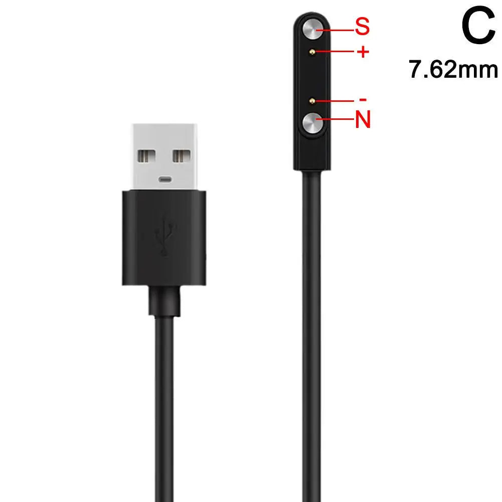 Universal 2-Pin Magnetic USB Charging Cable for Smart Watches