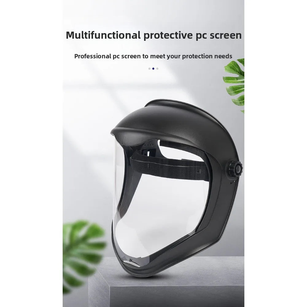 Full Face Protective Safe Mask, Anti Fog, Anti Impact, Anti Splash, Head Mounted Transparent Dust-proof and Oil Fume Proof Mask Oasis Select