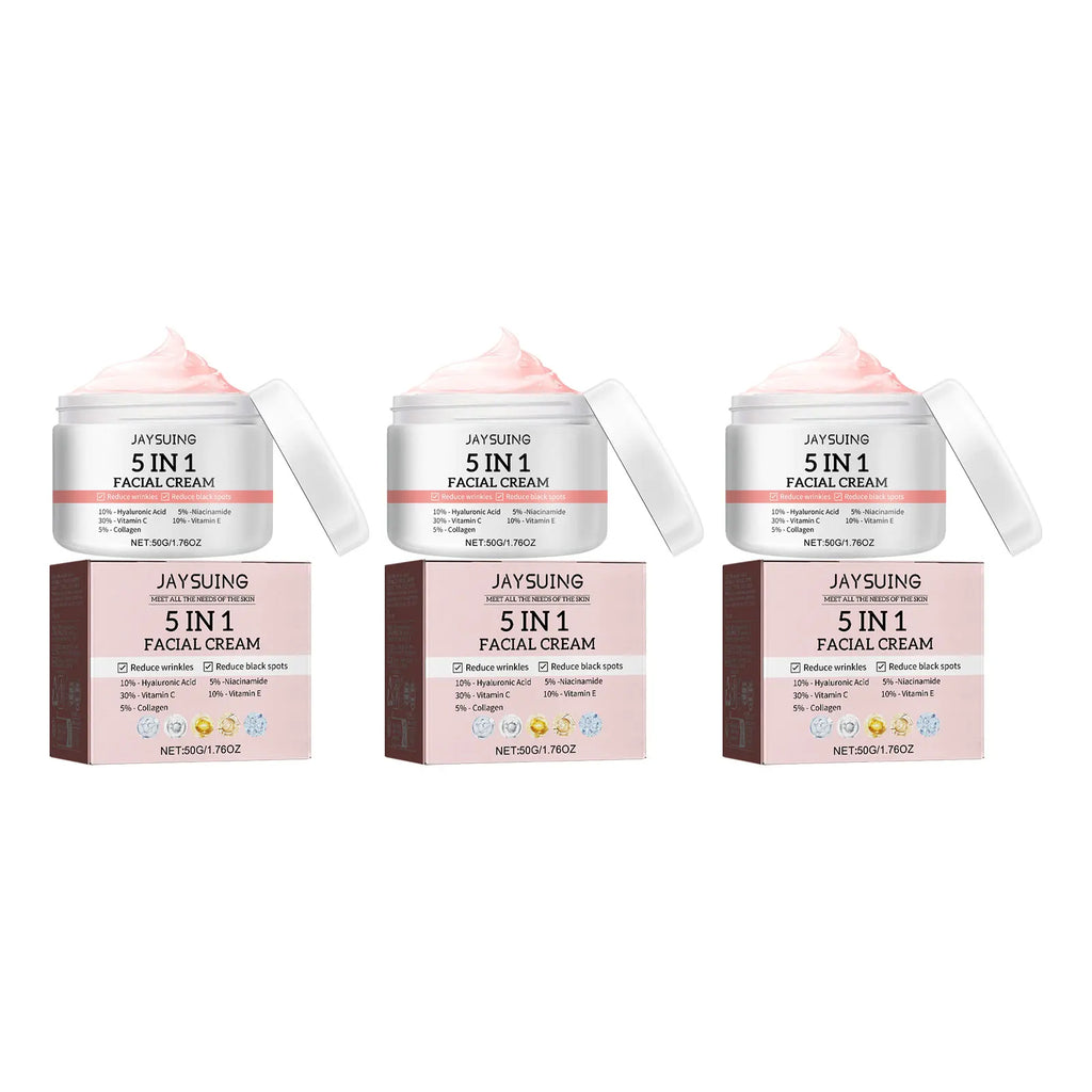 Jaysuing 5-in-1 Face Cream – Anti-Aging, Brightening & Firming Brightening Face Cream Oasis Select 3x50g boxed