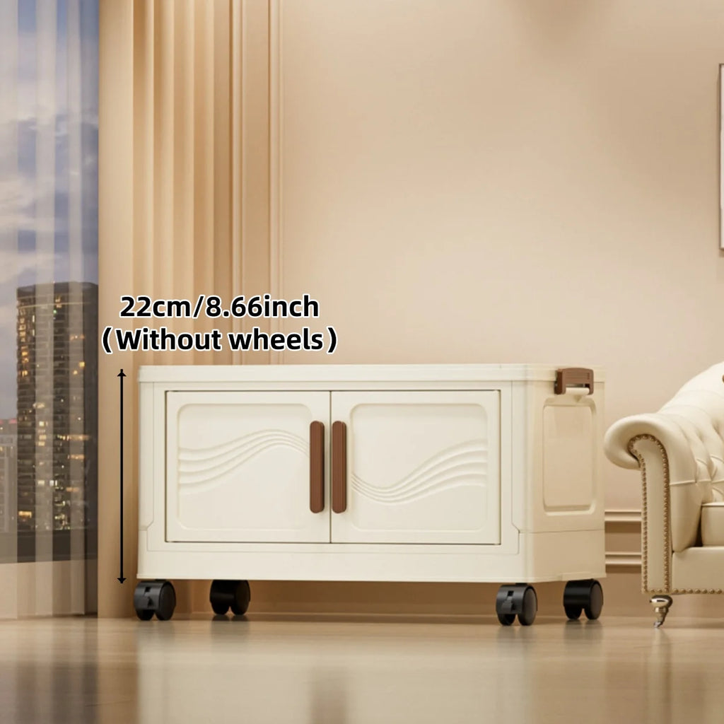 Foldable Storage Box with Clear Door - Spacious, Durable, and Easy-to-Assemble - Ideal for Organizing Clothes, Books, Toys, and Oasis Select