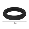 10/100pcs Black Hair Ties, No Damage Seamless Hair Ties Ponytail Holders Elastics Hair Accessories for Women Girls Oasis Select 2cm 10 Pieces