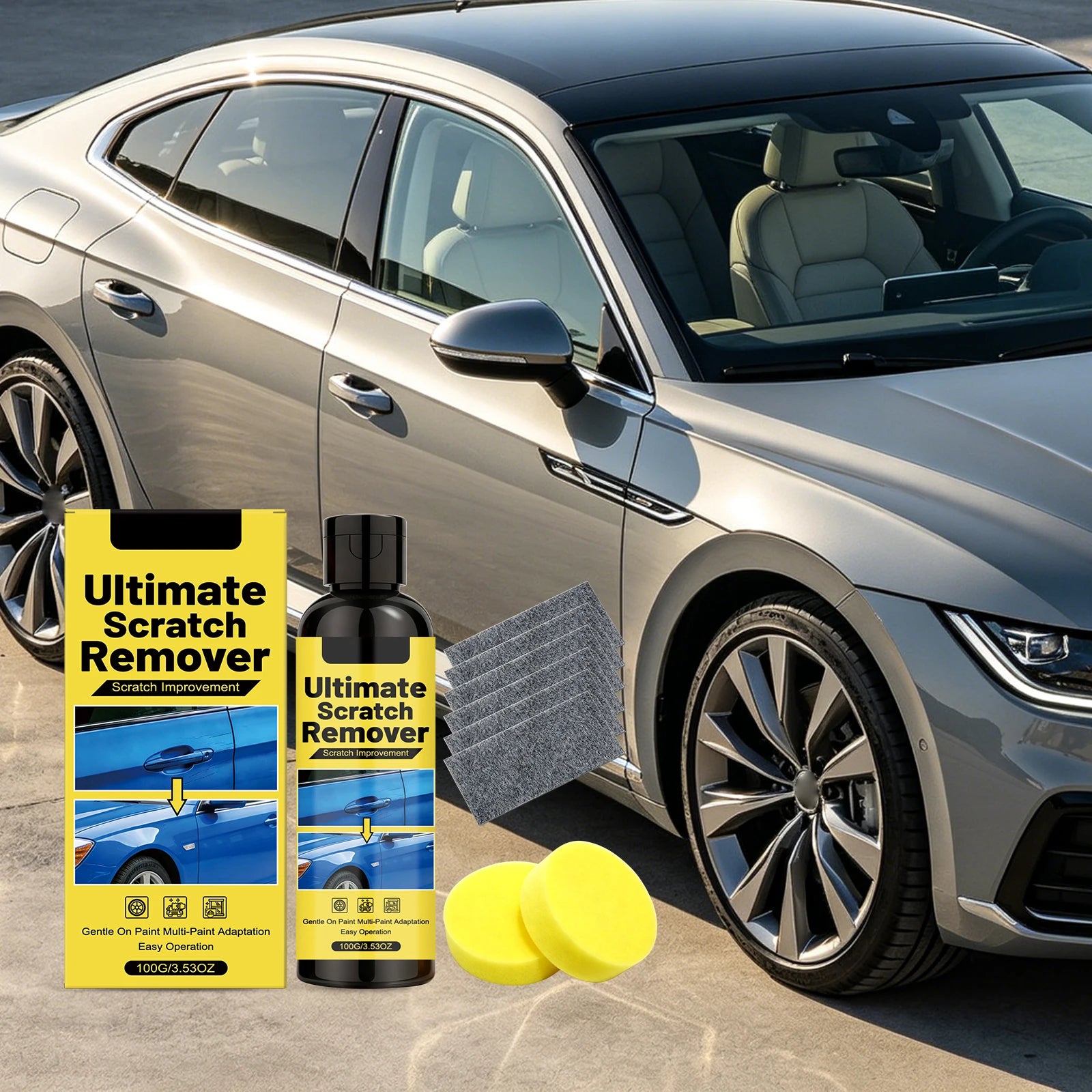 Car Scratch Repair Kit Fix Scratches Restore Paint Shine Auto Body Care Remove Scuffs Restore Gloss Car Detailing DIY Repair Oasis Select