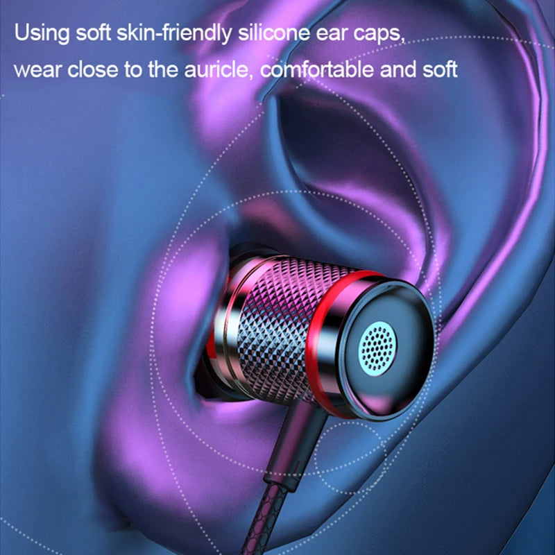 Digital Chip Wired Earphone 3.5mm AUX/Type C In-Ear 9D HiFi Surround Heavy Bass In-Ear Headsets For Samsung Huawei Xiaomi MP3 PC Oasis Select