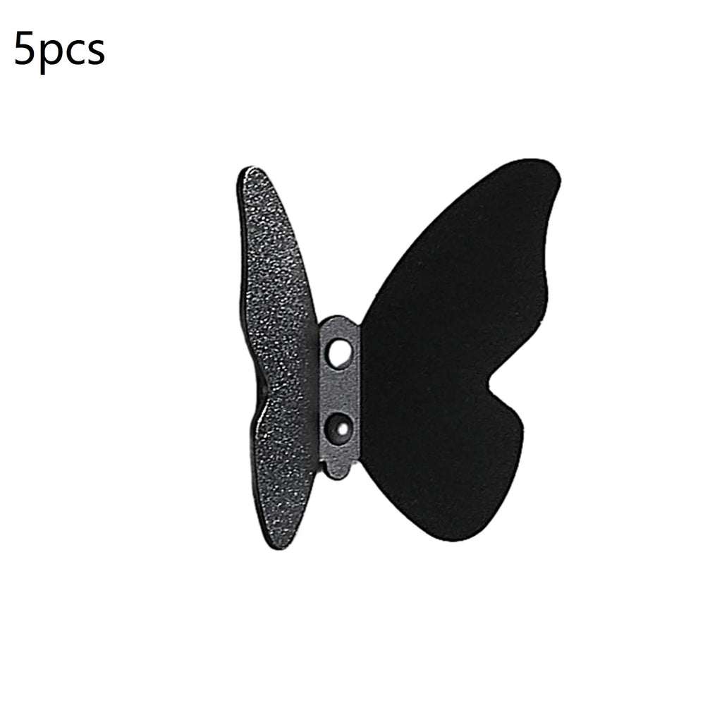 Butterfly Frosted Aluminum Wall Hook – Decorative Storage Hook