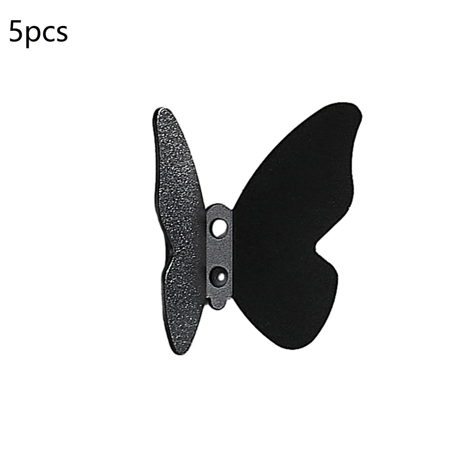 Butterfly Frosted Aluminum Wall Hook – Decorative Storage Hook