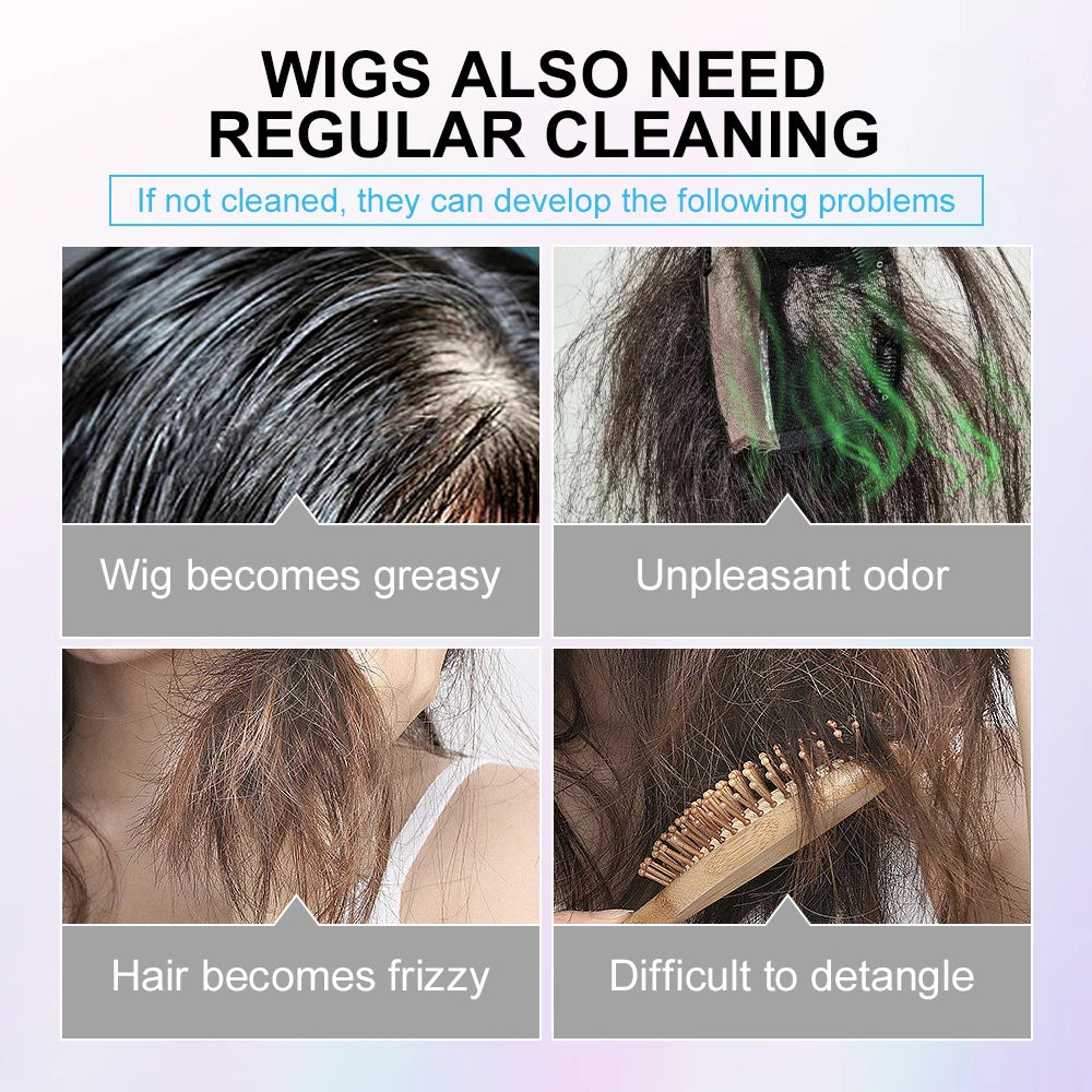 PURC Wig Shampoo And Conditioner Kit Coconut Oil Smoothing Shiny Hair Care Products for Wigs Women Oasis Select