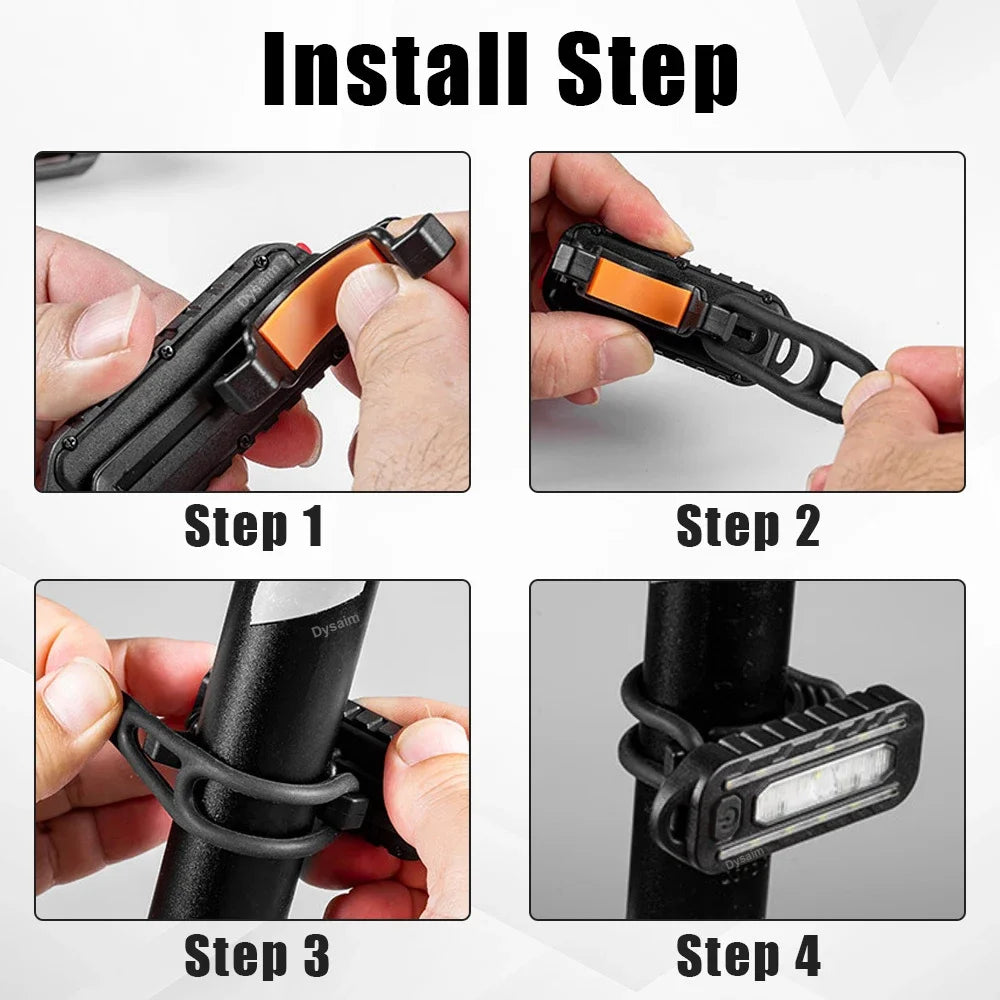 Keychain Work Light Keychain Work LUSB Rechargeable LED Flashlight Police Warning Flashing Light with Shoulder Clip Outdoor Lamp Oasis Select