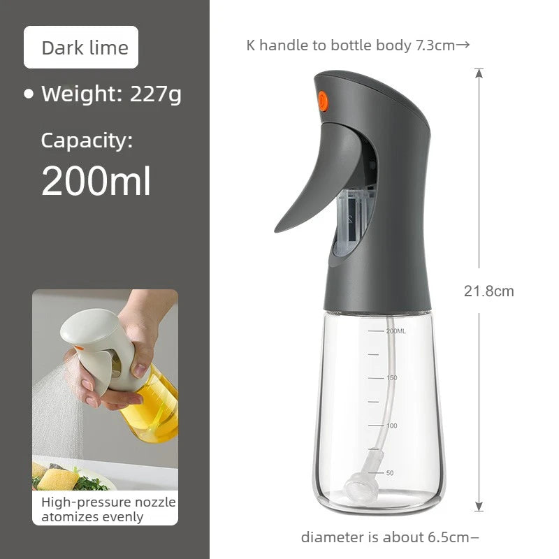 Oil Spray Kettle Light Avoidance Atomization Kitchen Household Food Oil Glass Home Furnishings Convenient Storage Oasis Select Deep lime
