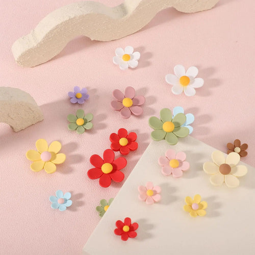 3D Flower Fridge Magnets, 3 Sizes Colorful Daisy Fridge Decoration for Locker Kitchen School Office Whiteboard Oasis Select