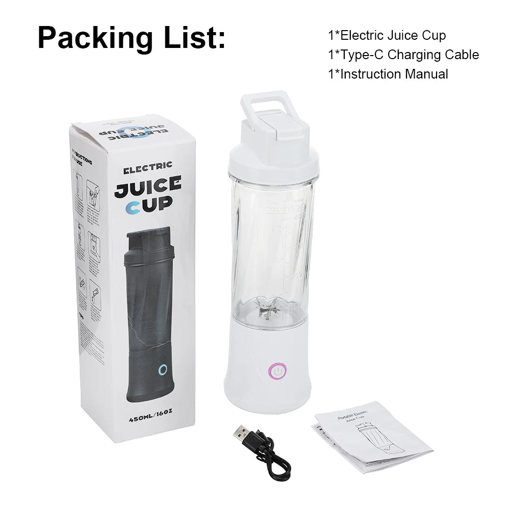 FLAREMORE 6-Blade Portable USB Juicer Blender Cup – 2 Cups