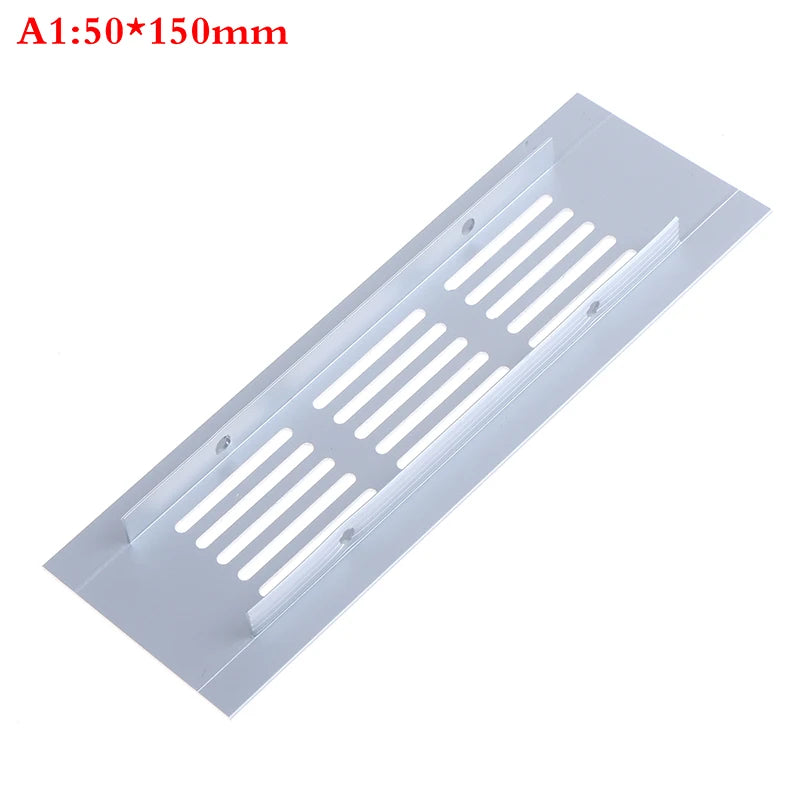 Vents Perforated Sheet Aluminum Alloy Air Vent Grille White Wall Ducting Ventilation Cover Web Plate Ventilation Grill Oasis Select 50x150mm