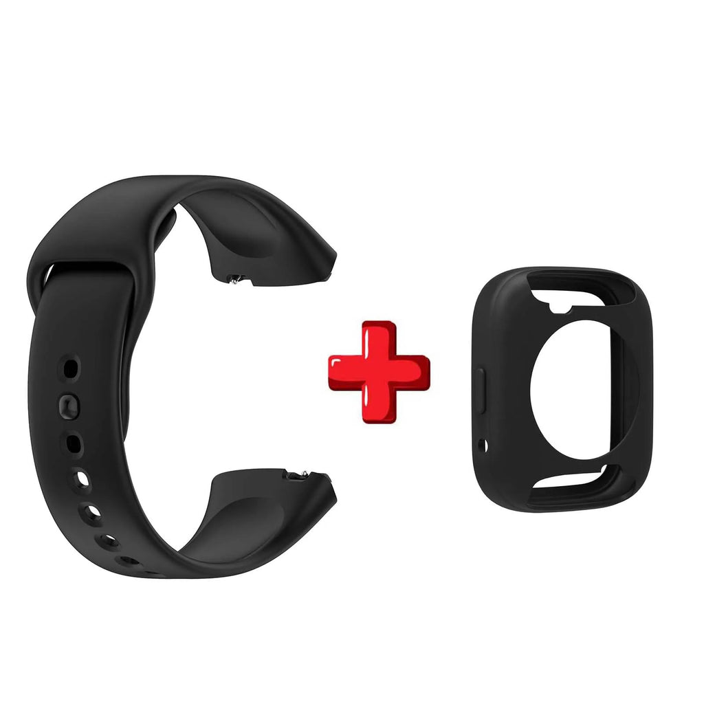 Silicone Strap & Case for Redmi Watch 3 Active / Lite – 22mm Smartwatch Band & Case Oasis Select black Redmi Watch 3 Active