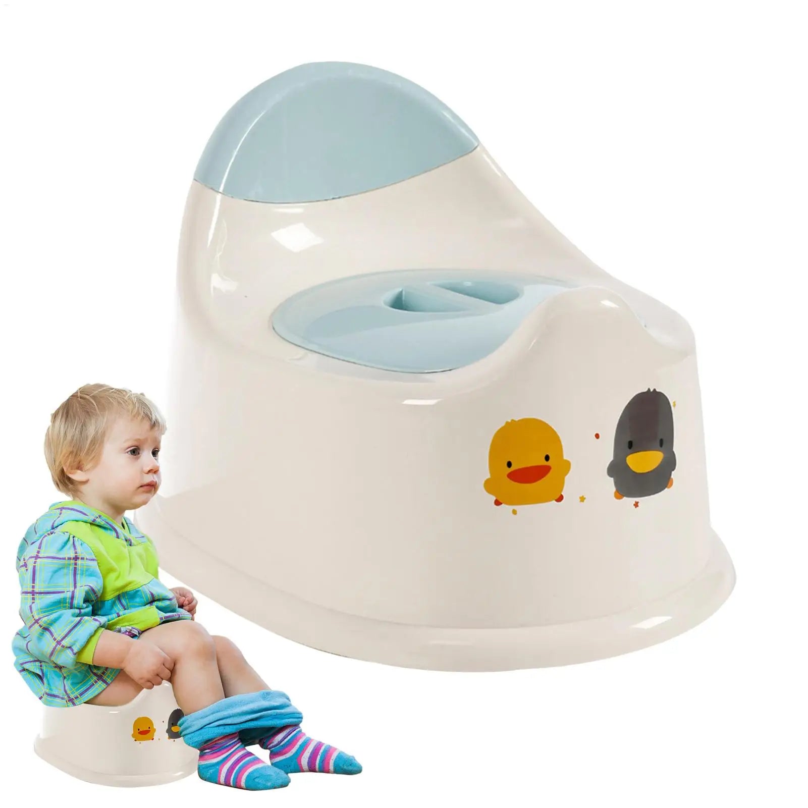 Baby Potty Training Toilet Potty Seat Anti-Slip Portable Toddler Training Toilet Chair with Lid for Children Travel Boys Home Oasis Select