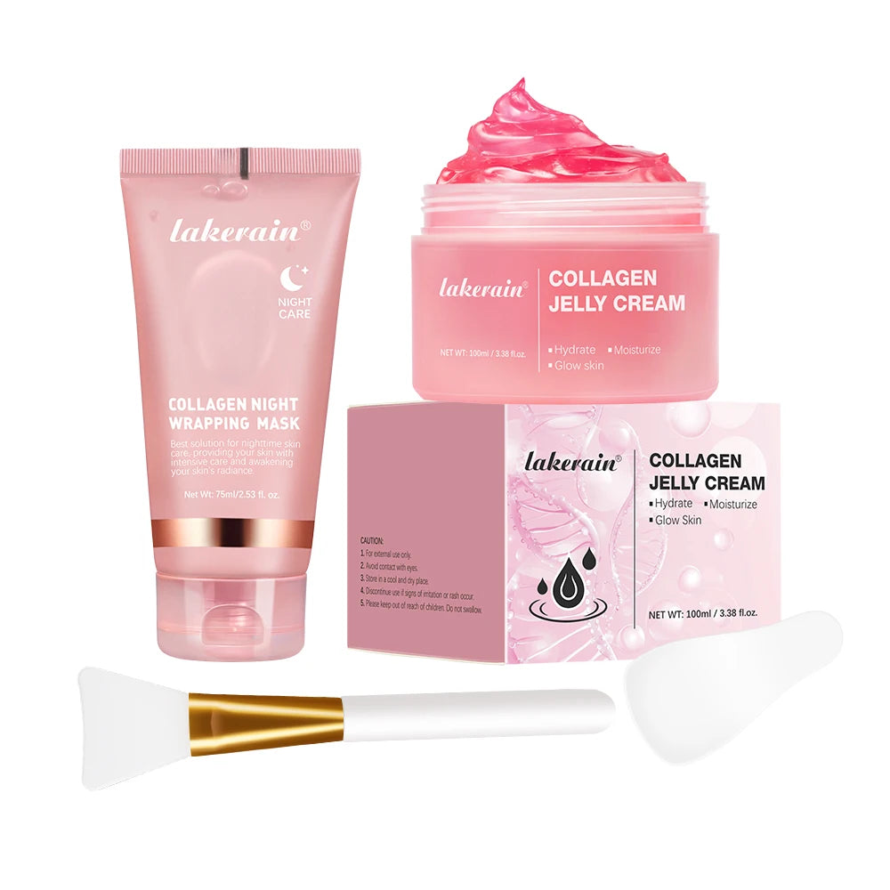 Collagen Peel-off Mask Jelly Night Wrapping Facial Mud Firming mask Daily Face Skincare Deep Cleaning Skin-Peeling Off Covers Oasis Select