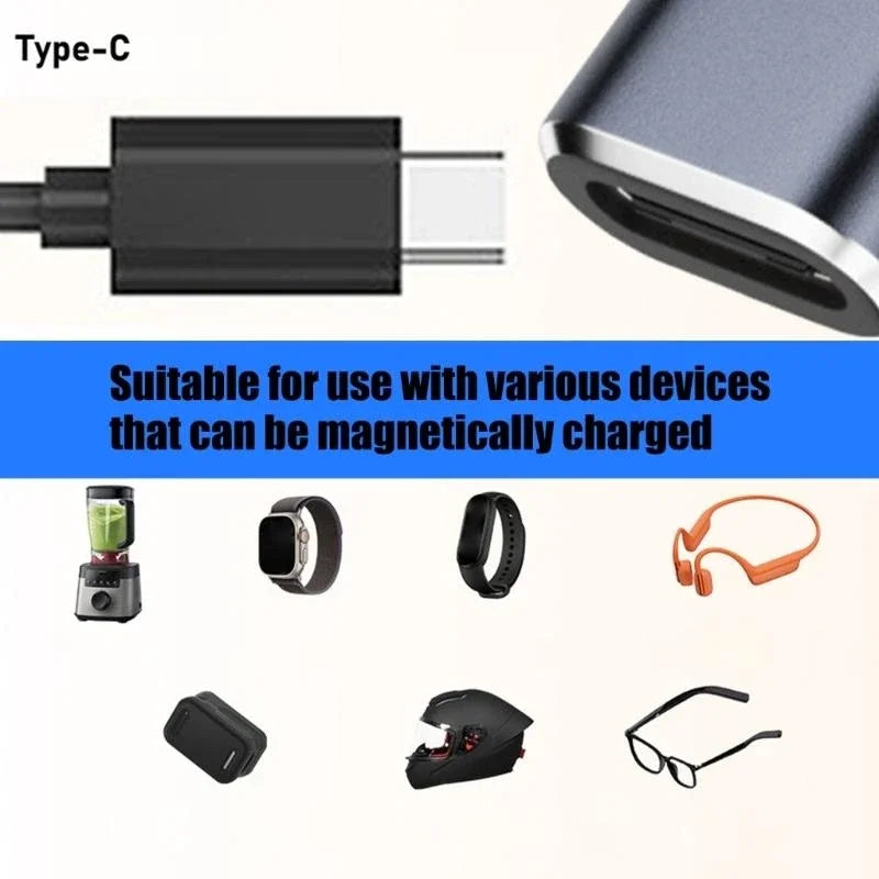 USB-C to 2-Pin 2.8mm Smartwatch Charging Adapter with LED Smartwatch Charging Adapter Oasis Select