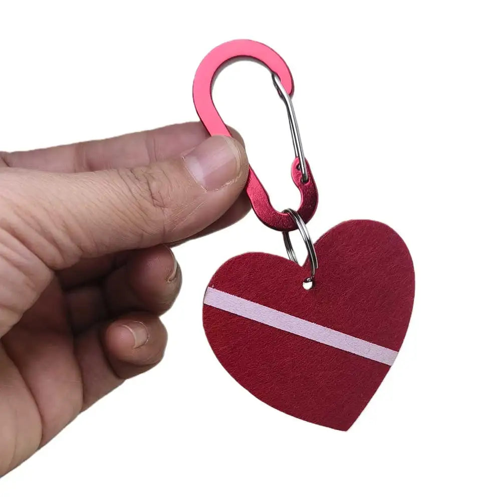 3pcs Recycled Dive Bag Keyring with Aluminum Alloy Snap Hook Diving Backpack Suitcase Shark Heart Key Ring Scuba Diver Gift Oasis Select
