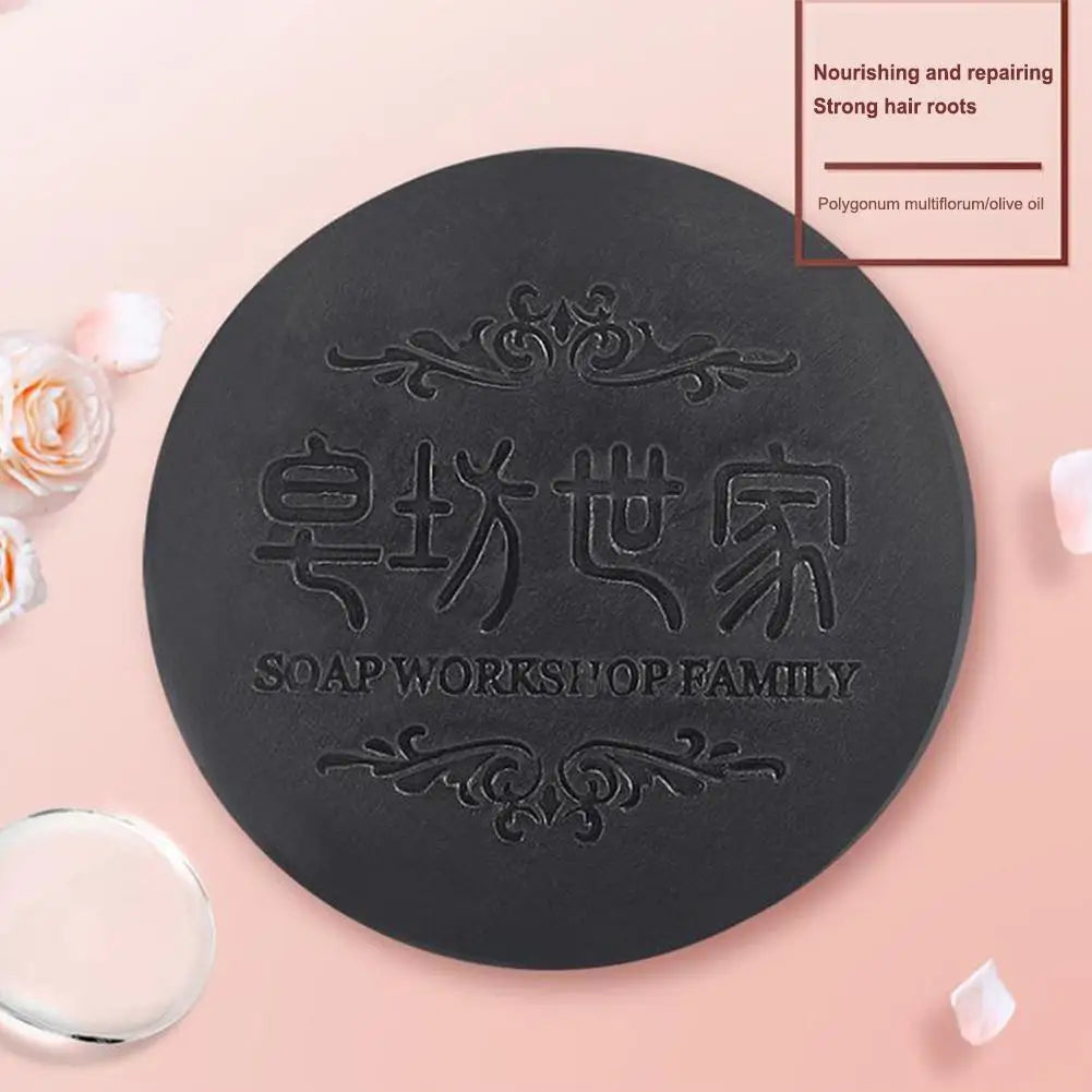 100g Natural Polygonum Multiflorum Hair Soap Polygonum Multiflorum Shampoo And Conditioner Bar Nourishing Shampoo Soap Bar Oasis Select