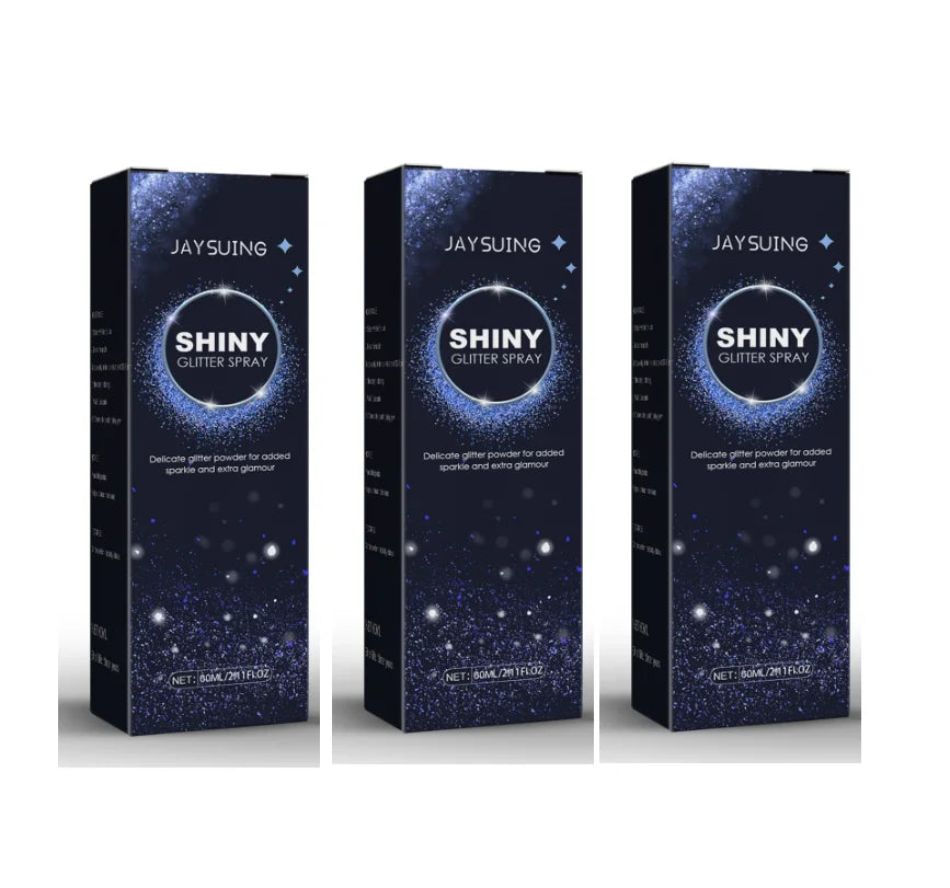 Highlighter Powder Spray Diamond Quick-Drying Waterproof Longlasting Brightening Face Hair Clothes High Gloss Body Glitter Spray Oasis Select 180ml Boxed