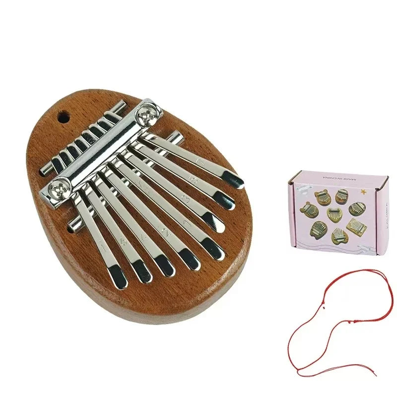 8 Key Mini Wood Kalimba High Quality Exquisite Finger Thumb Piano Marimba Musical Good Accessories Pendant Gift Oasis Select A