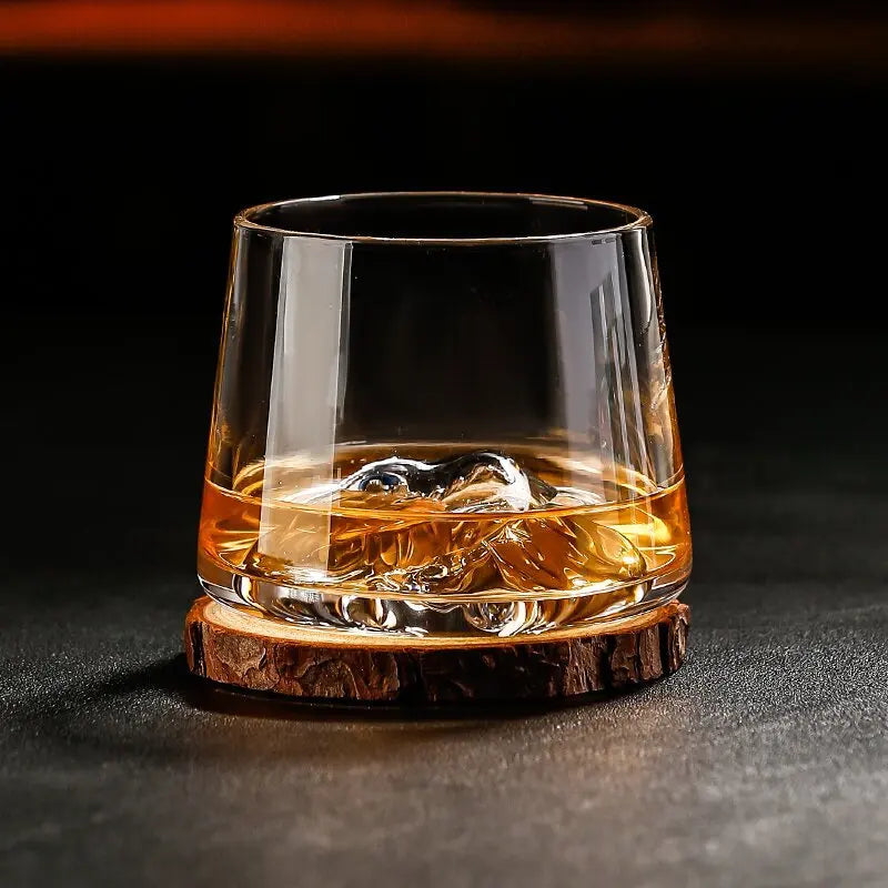 Crystal Glass Whiskey Cup, Japanese Liquor Glass, Clear Iceberg Glass, Suitable for Vodka, Liqueur, Tequila, Shochu, Cocktail Oasis Select