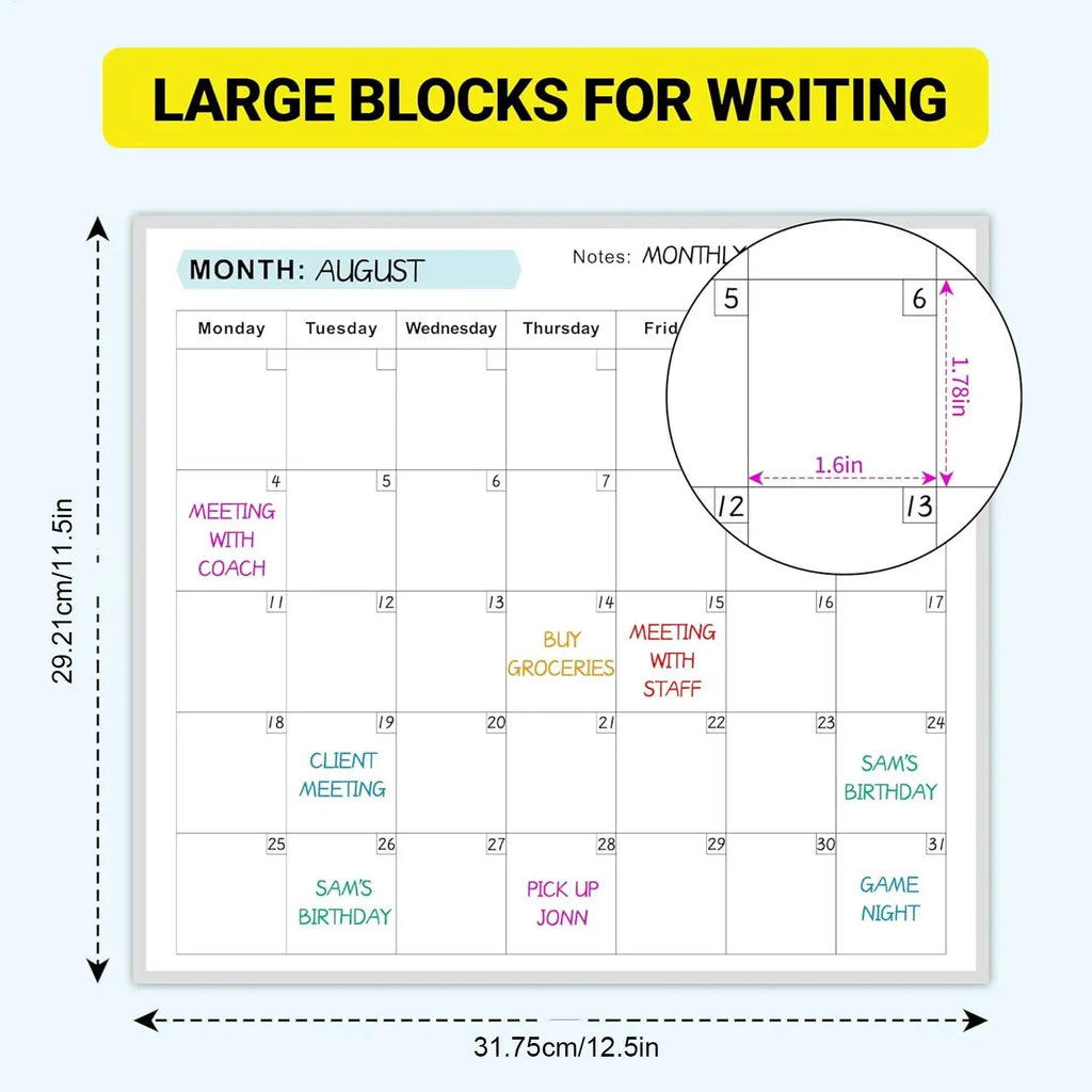 Wall Planner Erasable Large Wall Planner Calendar Erasable 12 Month Schedule Planner Reusable Blank Whiteboard Yearly Calendar Oasis Select