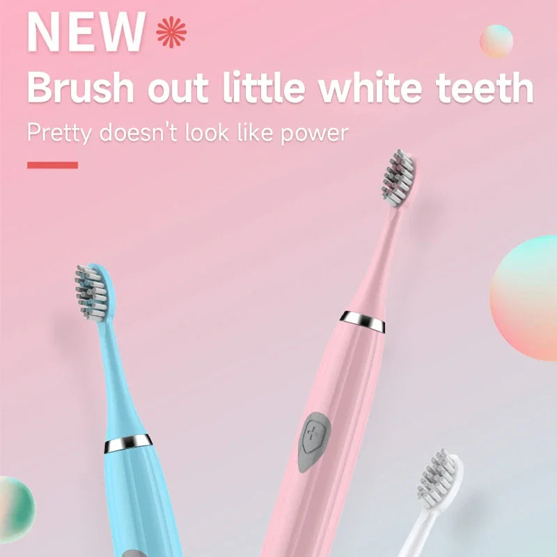 Clearance_Electric Toothbrush for Adults Soft Portable Battery Endurance IPX6 Waterproof Intelligent Effective Oral Care Men Wom Oasis Select