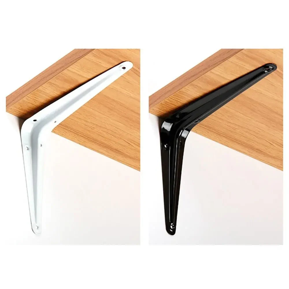 Metal Triangular Wall Bracket L-Shape Corner Shelf Support 4–14"