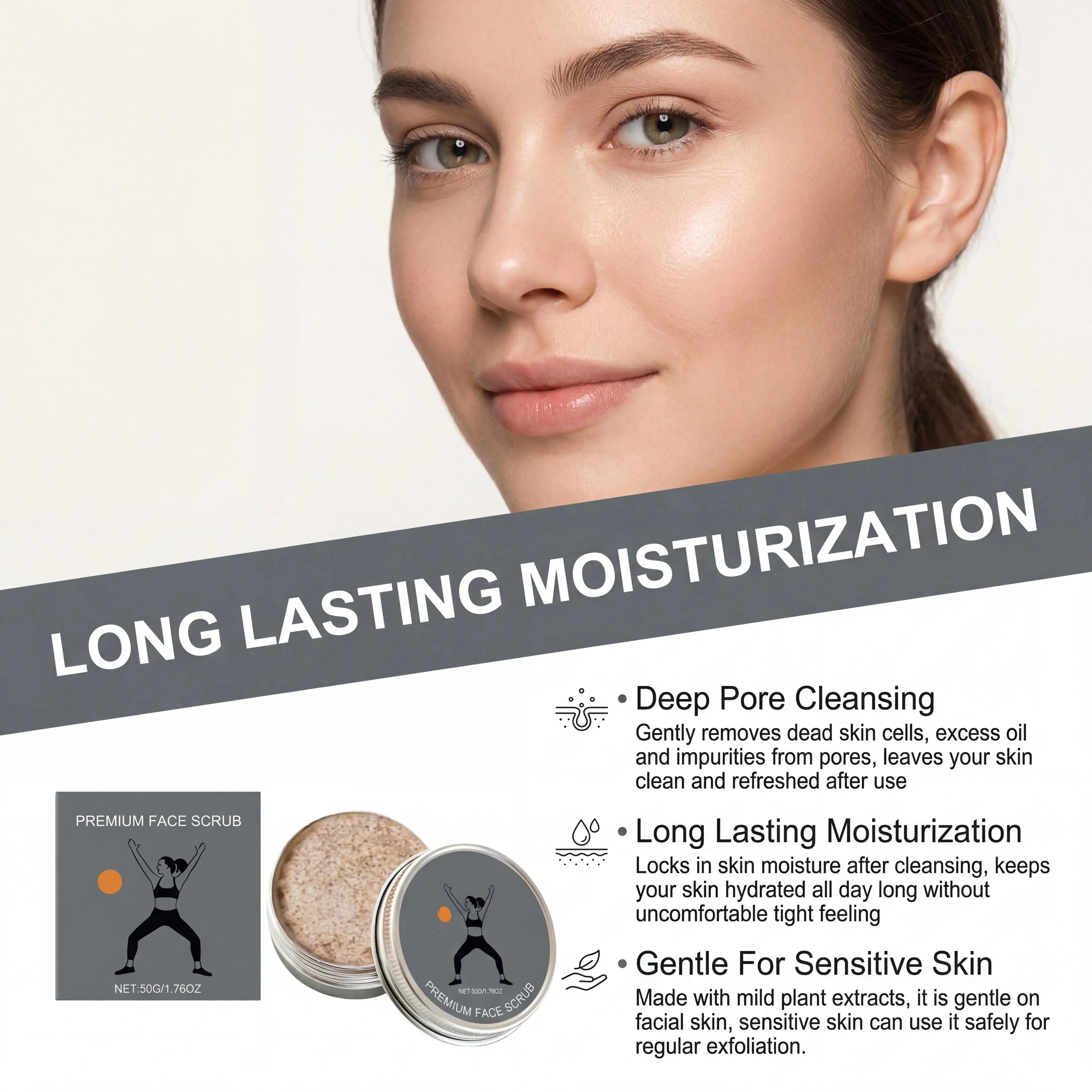 Lavender Face Exfoliating Balm Cream Deep Cleanse Pores Dirt Gentle Exfoliate Reduce Skin Rough Enhance Smoothness Facial Scrub Oasis Select