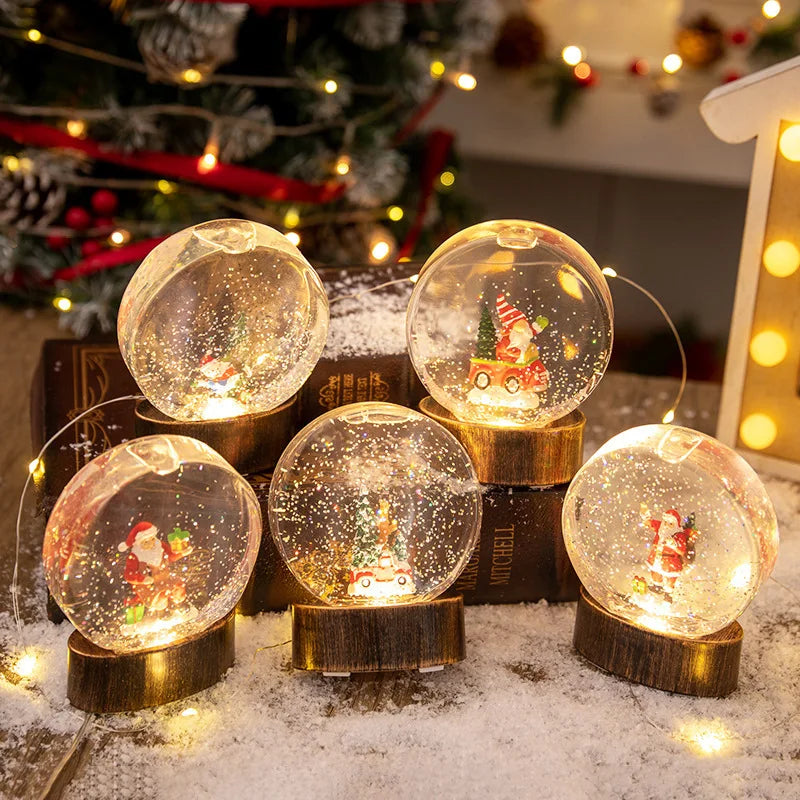 Christmas Decorations: Illuminated Crystal Balls Night Lights Wind Lights and Creative Christmas Gifts Oasis Select