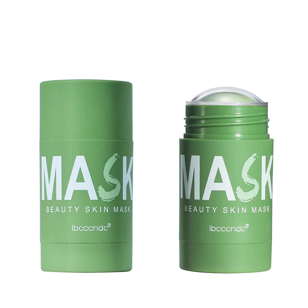 40g Face Clean Mask Green Tea Extract Cleansing Stick Deep Moisturizing Remove Blackhead Film Smear Refreshing Oil Control Mask Oasis Select 1 pc