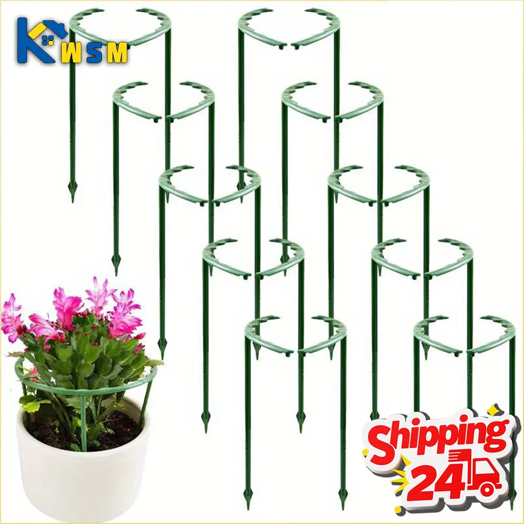 1-28PC Greenhouse Plant Support Stakes Semi Circle Hoops for Indoor Outdoor Flowers Vine Trellis and Garden Bed Plant Protection Oasis Select