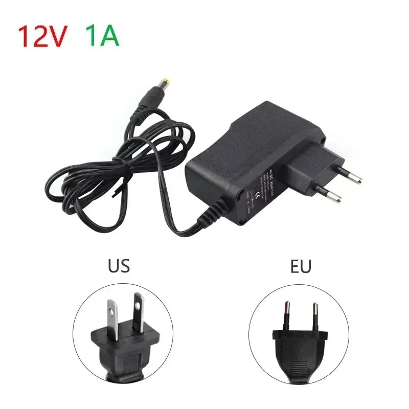 12Volt LED Power Adapter AC 110V-220V To DC 12V Power Supply Transformer 1A 2A 3A EU US Converter Adaptor For Led Light Strips Oasis Select