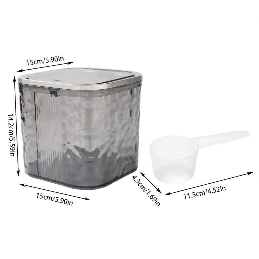 Multi-Functional Laundry Capsule Organizer with Spoon - Durable Plastic Storage Container for Laundry Capsules, Laundry Detergen Oasis Select