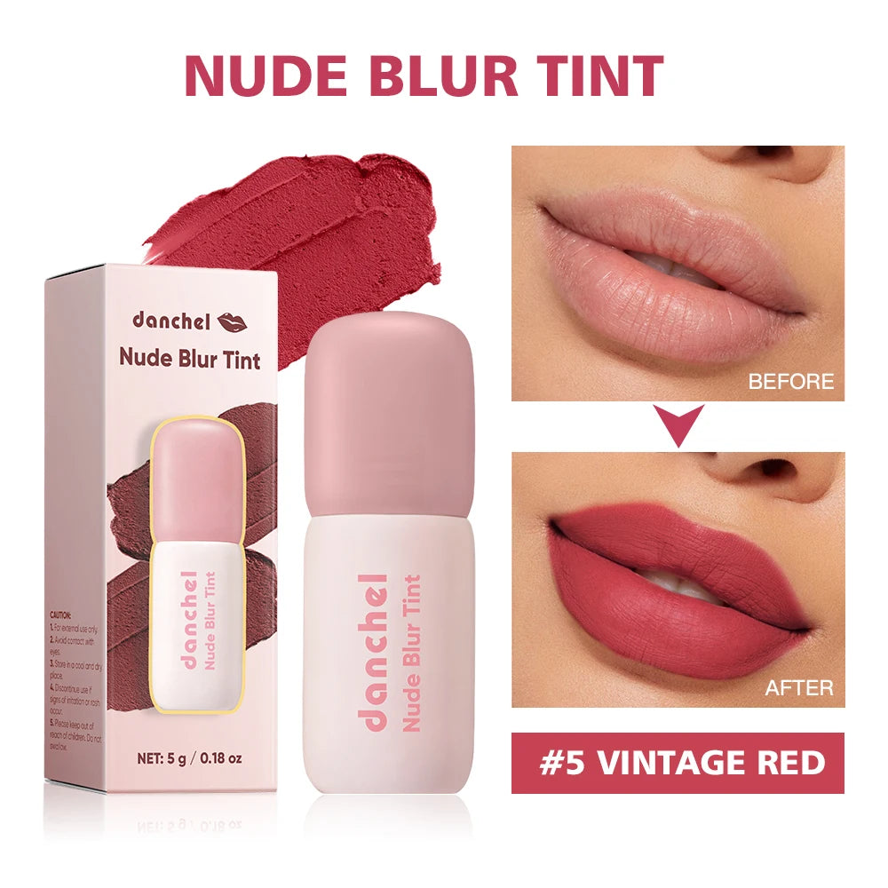 K‑Beauty Nude Blur Tint 15 Light Apricot 2‑in‑1 Lip & Cheek Stain Soft‑Focus Matte Long Lasting Waterproof Korean Lip Makeup Oasis Select