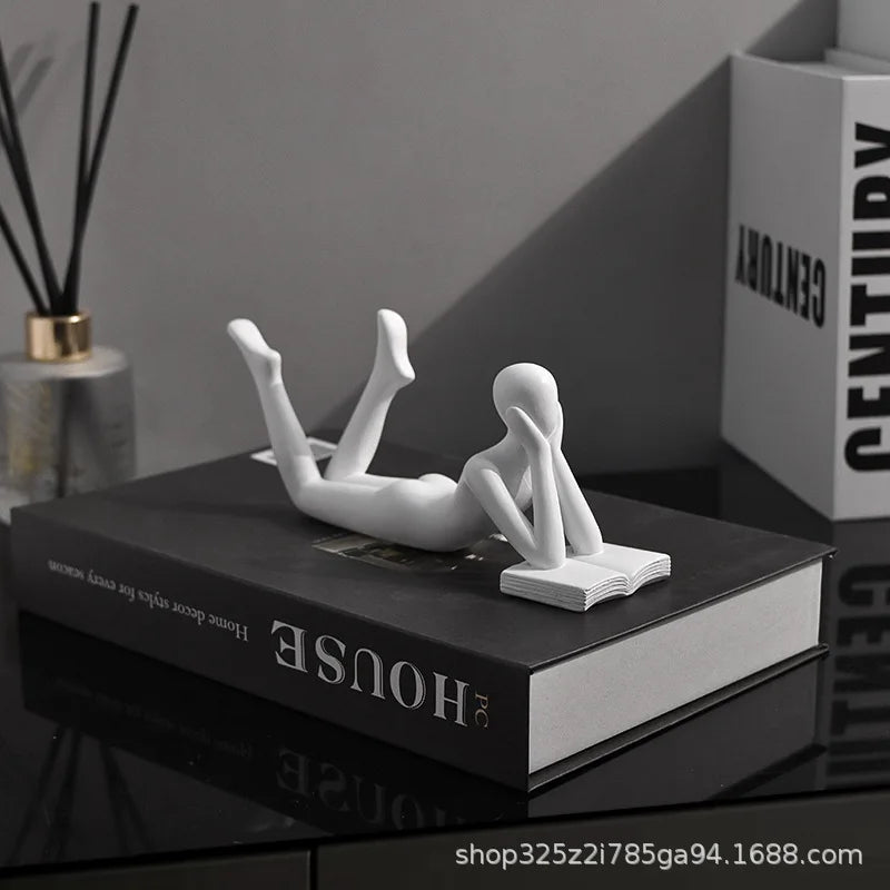 The New Creative Thinker Reads The Decoration Piece Modern Simple Home Living Room Abstract Decoration Gift Oasis Select