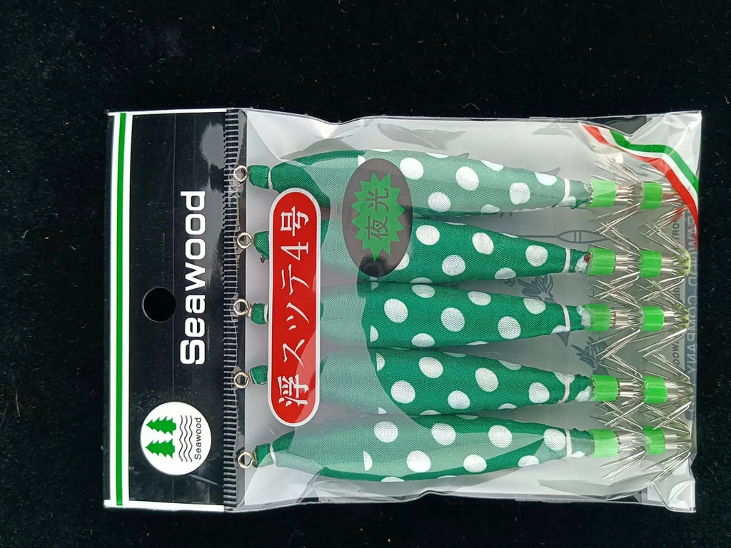 5pcs multi-color strong luminous squid needle 4.0 # octopus hook squid needle lure bait Oasis Select 14