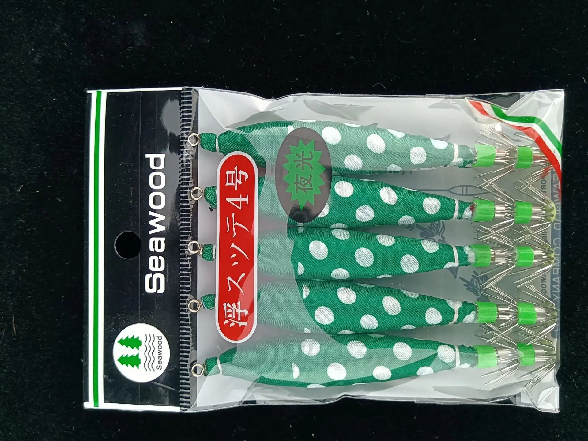 5pcs multi-color strong luminous squid needle 4.0 # octopus hook squid needle lure bait Oasis Select 14
